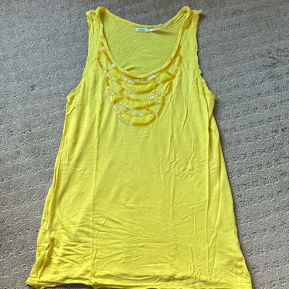 Anthropologie beaded tank